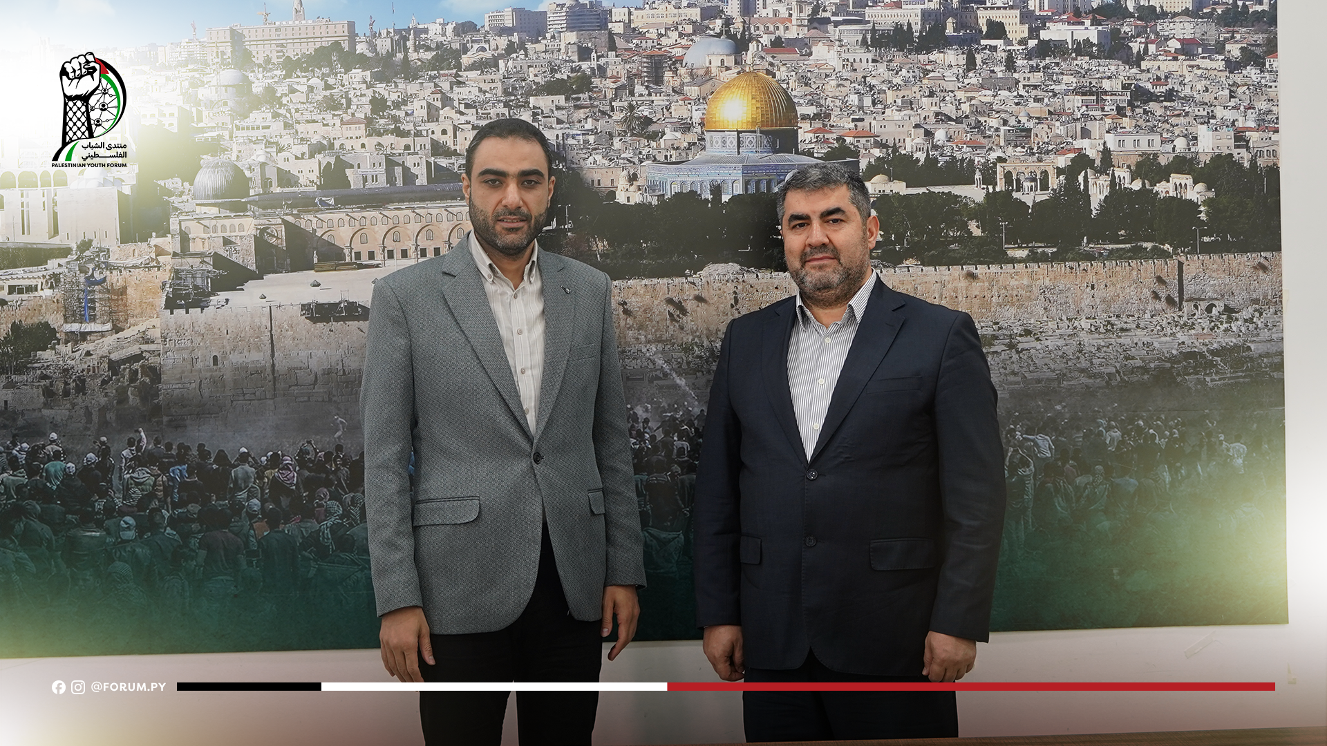 زيارة رئيس المنتدى الدولي للشباب (IYFO) إلى منتدى الشباب الفلسطيني